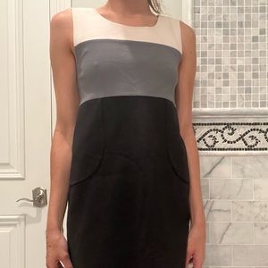 Vintage theory color block dress with pockets